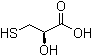 (R)-2-羟基-3-巯基丙酸分子结构 (CAS 30163-02-1)