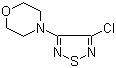 3-氯-4-吗啉基-1,2,5-噻二唑分子结构 (CAS 30165-96-9)