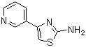 2-氨基-4-(3-吡啶基)噻唑分子结构 (CAS 30235-27-9)