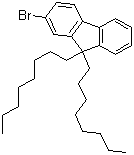 2-溴-9,9-二辛基芴分子结构 (CAS 302554-80-9)