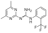 1-(4,6-二甲基嘧啶-2-基)-3-[2-(三氟甲基)苯基]胍分子结构 (CAS 303094-67-9)