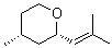 左旋玫瑰醚分子结构 (CAS 3033-23-6)