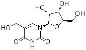 5-羟甲基尿苷分子结构 (CAS 30414-00-7)