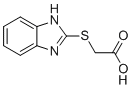 (2-苯并咪唑基硫代)-乙酸分子结构 (CAS 3042-00-0)