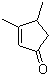 3,4-二甲基-2-环戊烯酮分子结构 (CAS 30434-64-1)