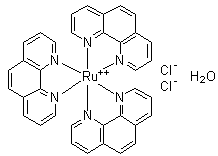 二氯三(1,10-菲咯啉)钌水合物分子结构 (CAS 304695-79-2)