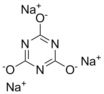 Cyanuric acid trisodium salt molecular structure (CAS 3047-33-4)