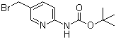 (5-溴甲基吡啶-2-基)氨基甲酸叔丁酯分子结构 (CAS 304873-96-9)