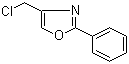 structure of CAS# 30494-97-4, 4-Chloromethyl-2-phenyl-oxazole;4-(Chloromethyl)-2-phenyl-1,3-oxazole