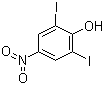 2,6-二碘-4-硝基苯酚分子结构 (CAS 305-85-1)