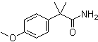 4-甲氧基-alpha,alpha-二甲基苯乙酰胺分子结构 (CAS 30568-37-7)