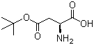 L-天门冬氨酸-4-叔丁基酯分子结构 (CAS 3057-74-7)