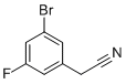 2-(3-溴-5-氟苯基)乙腈分子结构 (CAS 305800-58-2)