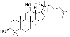 原人参二醇分子结构 (CAS 30636-90-9)