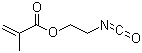 甲基丙烯酸异氰基乙酯分子结构 (CAS 30674-80-7)