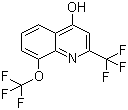 4-羟基-8-(三氟甲氧基)-2-(三氟甲基)喹啉分子结构 (CAS 306935-26-2)