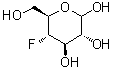 4-脱氧-4-氟-D-吡喃葡萄糖分子结构 (CAS 30694-44-1)