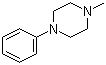 1-甲基-4-苯基哌嗪分子结构 (CAS 3074-43-9)
