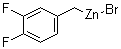 (3,4-二氟苄基)溴化锌分子结构 (CAS 307496-34-0)