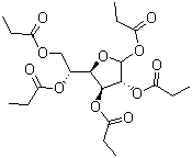 1,2,3,5,6-五-O-丙酰基-D-呋喃半乳糖分子结构 (CAS 307531-77-7)