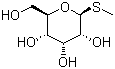 甲基-beta-D-硫代吡喃葡萄糖苷分子结构 (CAS 30760-09-9)