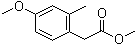 4-甲氧基-2-甲基苯乙酸甲酯分子结构 (CAS 30888-94-9)
