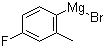 4-氟-2-甲基苯基溴化镁分子结构 (CAS 30897-90-6)