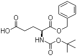 N-叔丁氧羰基-L-谷氨酸 1-苄酯分子结构 (CAS 30924-93-7)