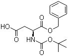 Boc-L-天冬氨酸 1-苄酯分子结构 (CAS 30925-18-9)