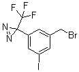 3-[3-(溴甲基)-5-碘苯基]-3-(三氟甲基)-3H-双吖丙啶分子结构 (CAS 309250-32-6)