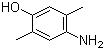 4-氨基-2,5-二甲基苯酚分子结构 (CAS 3096-71-7)