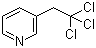 3-三氯甲基吡啶分子结构 (CAS 3099-50-1)