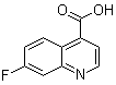 7-氟-4-喹啉羧酸分子结构 (CAS 31009-03-7)