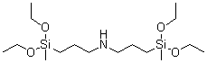 N,N-二[3-(二乙氧基甲基硅烷基)丙基]胺分子结构 (CAS 31020-47-0)