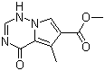 5-甲基-4-氧代-1,4-二氢吡咯并[2,1-f][1,2,4]三嗪-6-甲酸甲酯分子结构 (CAS 310431-29-9)