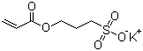 3-丙-2-烯酰氧基丙烷-1-磺酸钾分子结构 (CAS 31098-20-1)