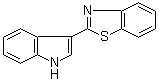 3-(2-苯并噻唑基)吲哚分子结构 (CAS 31224-76-7)