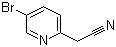 2-(5-溴吡啶-2-基)乙腈分子结构 (CAS 312325-72-7)