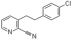 3-[2-(4-氯苯基)乙基]-2-吡啶甲腈分子结构 (CAS 31255-55-7)