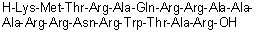 Peptide (synthetic BMV-gag membrane penetrating fragment)分子结构 (CAS 312613-48-2)