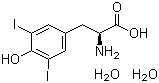 3,5-二碘-L-酪氨酸二水物分子结构 (CAS 312693-60-0)