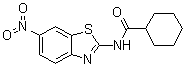 N-(6-Nitrobenzothiazol-2-yl)cyclohexanecarboxamide molecular structure (CAS 312747-21-0)