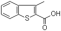 3-甲基苯并噻吩-2-甲酸分子结构 (CAS 3133-78-6)