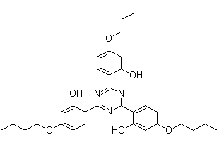 2,4,6-三(4'-丁氧基-2'-羟基苯基)-三嗪分子结构 (CAS 3135-19-1)