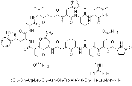 蛙皮素分子结构 (CAS 31362-50-2)
