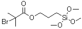 3-(Trimethoxysilyl)propyl 2-bromo-2-methylpropionate molecular structure (CAS 314021-97-1)