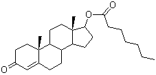 庚酸睾酮分子结构 (CAS 315-37-7)