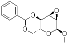 甲基 2,3-脱水-4,6-O-亚苄基-alpha-D-吡喃阿洛糖苷分子结构 (CAS 3150-15-0)