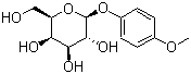 4-甲氧基苯基 beta-D-吡喃半乳糖苷分子结构 (CAS 3150-20-7)