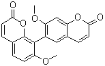 7,7'-二甲氧基[6,8'-联-2H-1-苯并吡喃]-2,2'-二酮分子结构 (CAS 3153-73-9)